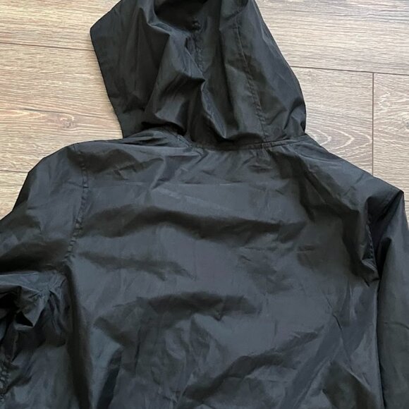 Old Navy Black Jersey Lined Long Sleeve Hooded Jacket Coat XXL (18) Plus - Picture 10 of 12